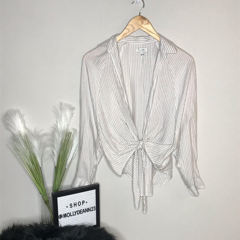 ‼️FINAL $$ DROP‼️ LOVE, FIRE  Boho Tie Front Top